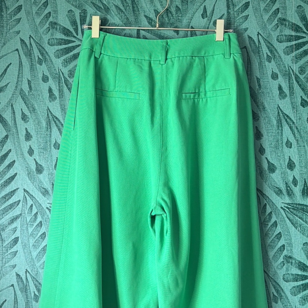 Farm Rio Green Wide-Leg Trousers NWTs sz S - Picture 9 of 11
